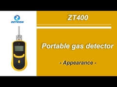 Analyseur infrarouge multi de CH4 d'O2 H2S de NH3 de détecteur de gaz de biogaz portatif de Zetron ZT400